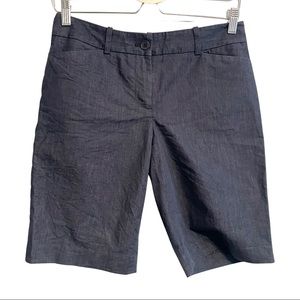 Talbots Chambray Bermuda Shorts Dark Chambray 10" Shorts